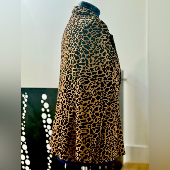 ASOS Animal jacquard stretch jersey jacket - Size 14 - Picture 2 of 6